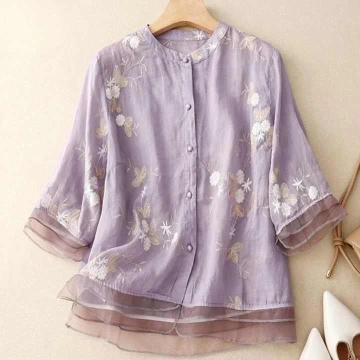 Laurienne™ | Blouse brodée