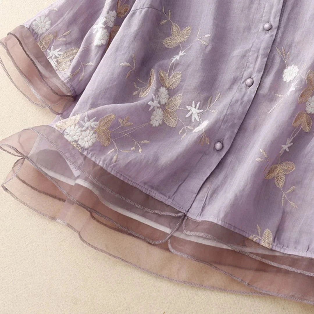 Laurienne™ | Blouse brodée