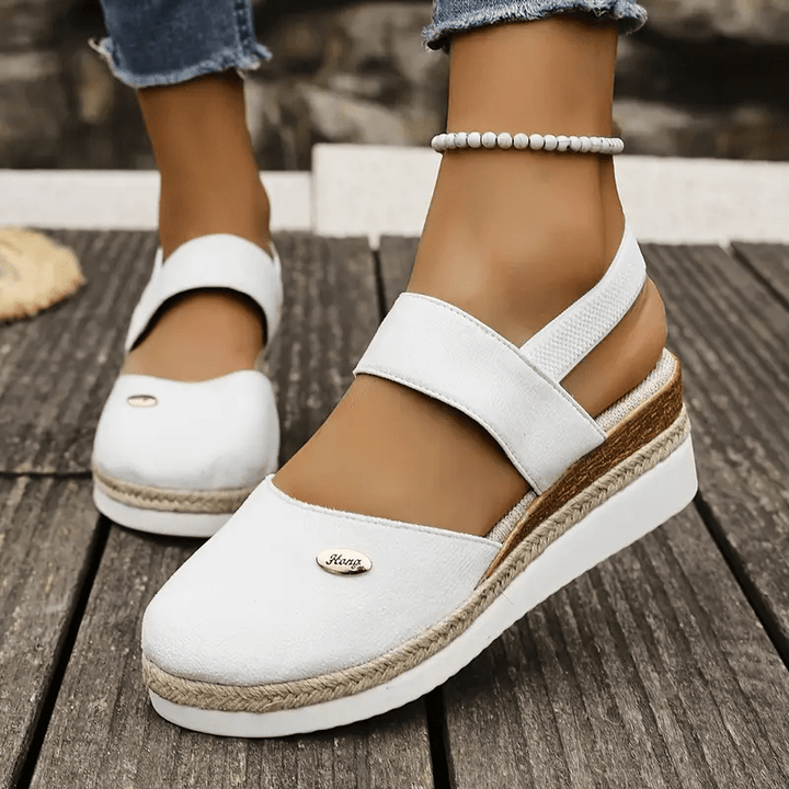 Antonia | Ortopediska Sandaler med Platå, Ventilerande och Avslappnade