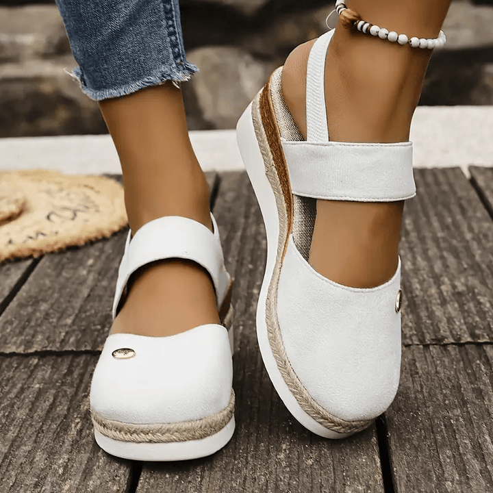 Antonia | Ortopediska Sandaler med Platå, Ventilerande och Avslappnade