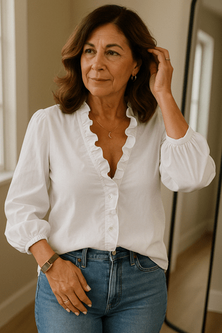 Tana - Camicetta Elegante Fatta a Mano