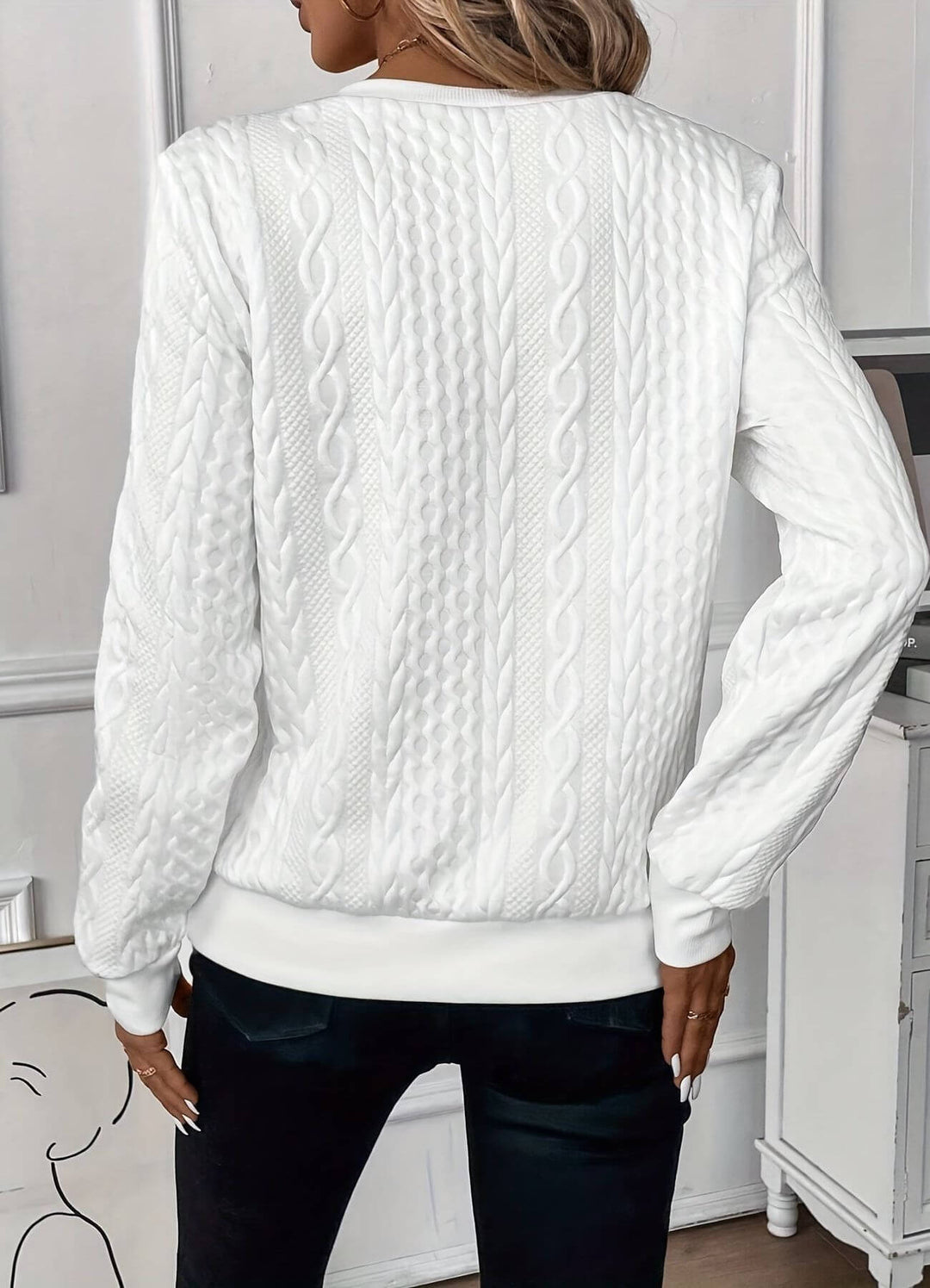 Elisa Cable-Knit Sweater
