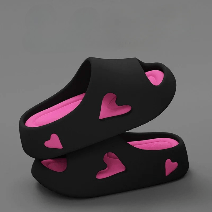 Hjerte Mig™ | Skybløde Flip Flops med Legende Hjerteform