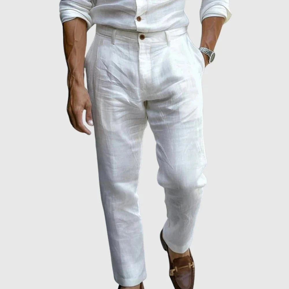 Saint - Tropez Chic Linen Pants