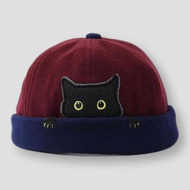 North Royal Knitted Melon Cat Hat