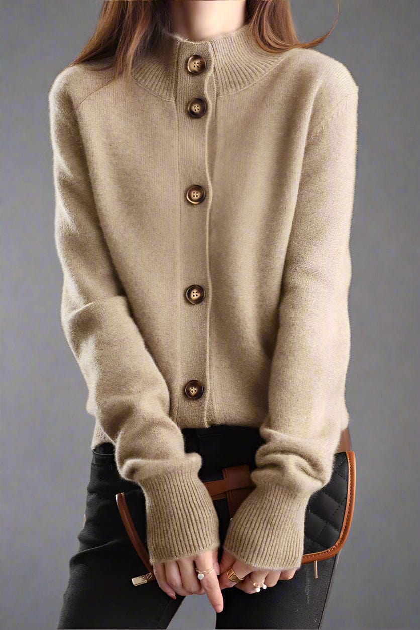 Aurora Cashmere Button Cardigan