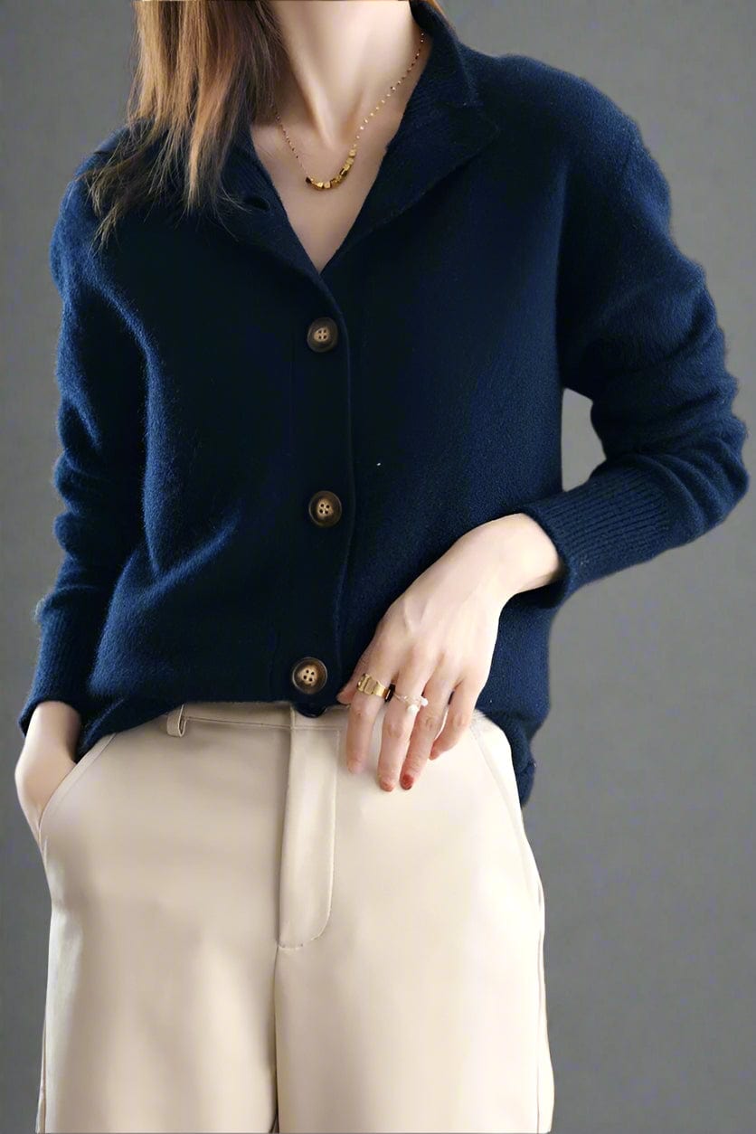 Aurora Cashmere Button Cardigan