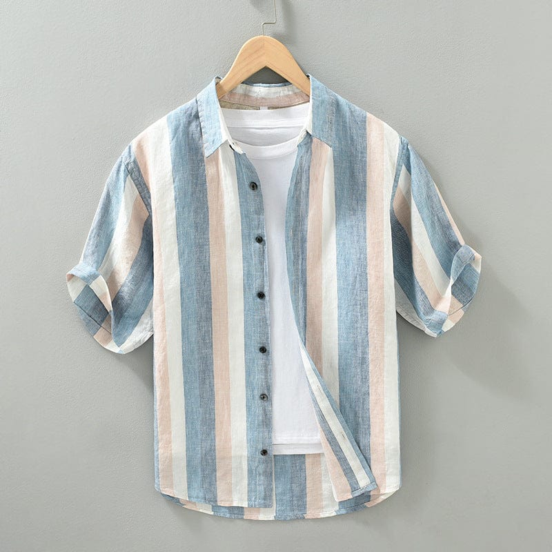 Navagio Striped Linen Shirt