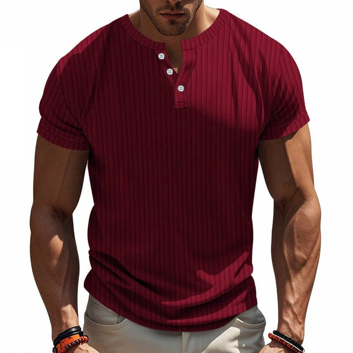 Maverik Button-Neck Tee
