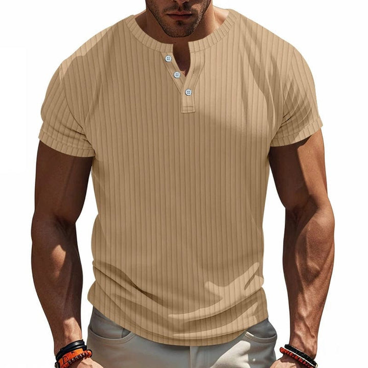 Maverik Button-Neck Tee