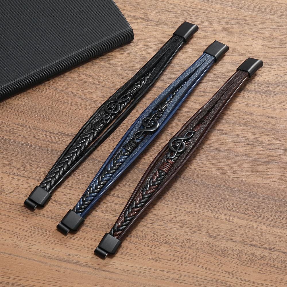 Rhythmo – Leren Armband voor Muziekliefhebbers