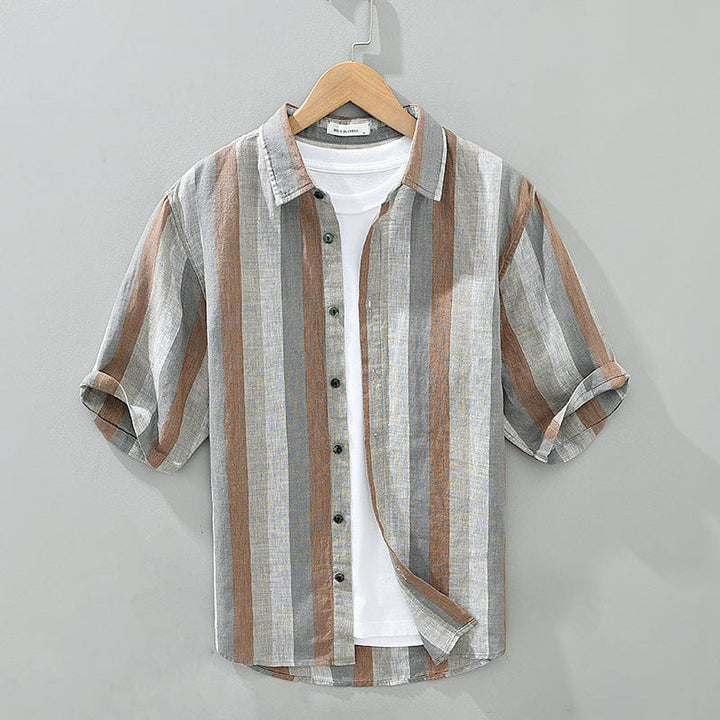 Navagio Striped Linen Shirt