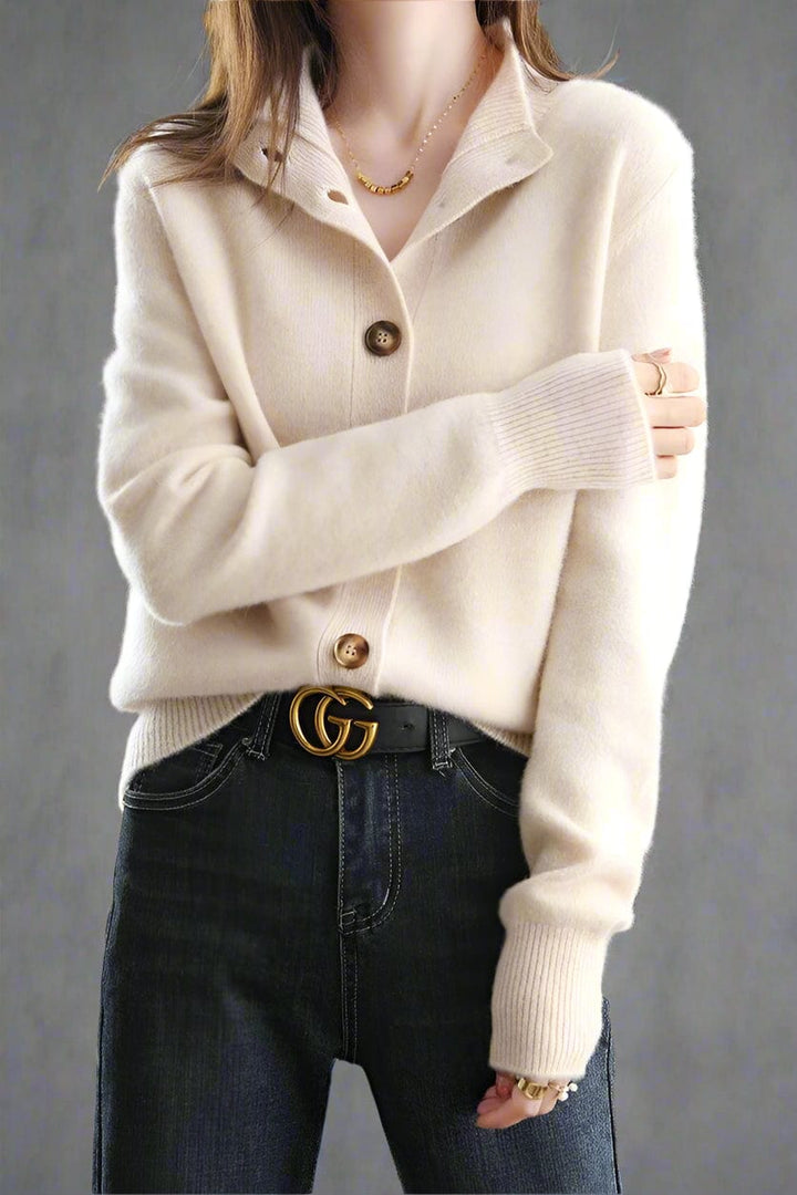 Aurora Cashmere Button Cardigan