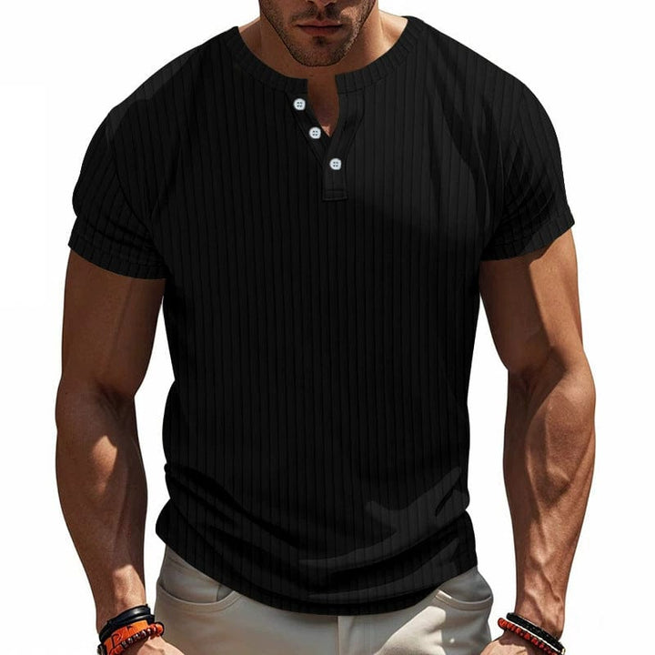 Maverik Button-Neck Tee