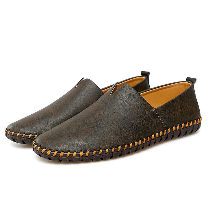 Enzo Round Toe Vegan Leather Loafer