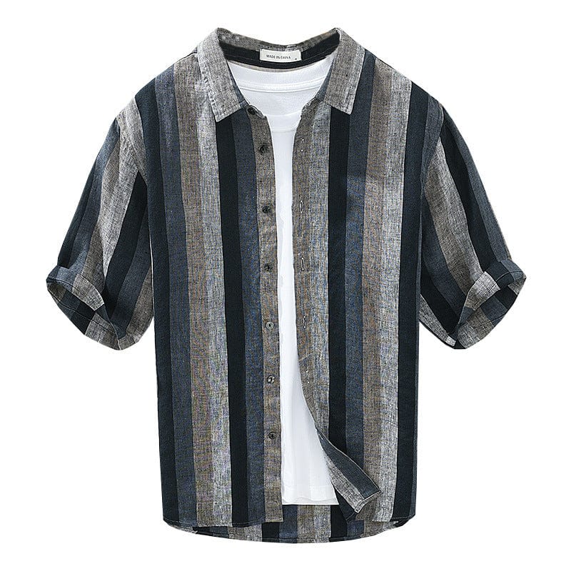 Navagio Striped Linen Shirt