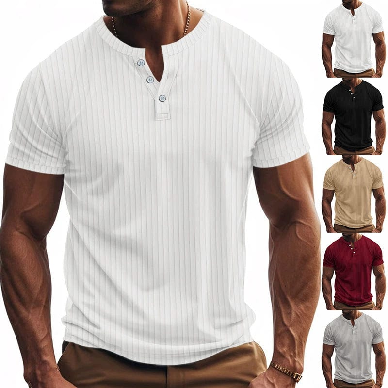 Maverik Button-Neck Tee