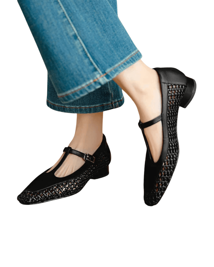 Celeste Whisper Leather Flats