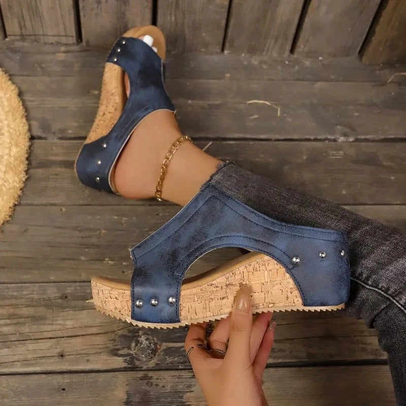 Fiora Cork Wedges