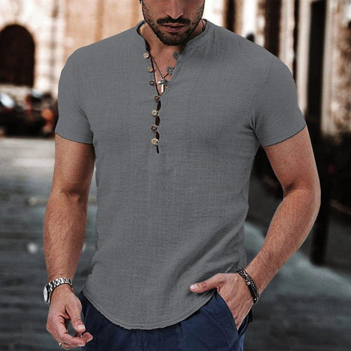 Anestis - Camicia Elegante A Maniche Corte
