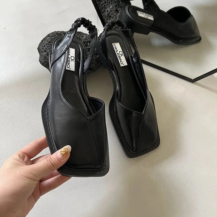 Lidia™ | Sandali Slingback a Punta Squadrata
