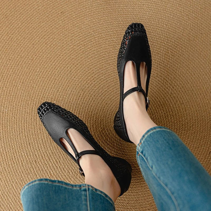 Celeste Whisper Leather Flats