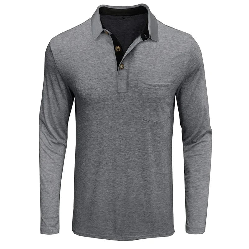 Jörg™ | Herren Langarmshirt in Unifarbe