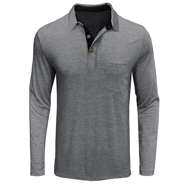 Jörg™ | Herren Langarmshirt in Unifarbe