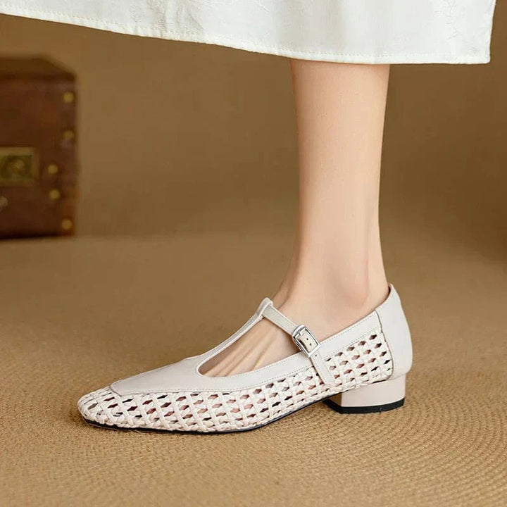 Celeste Whisper Leather Flats
