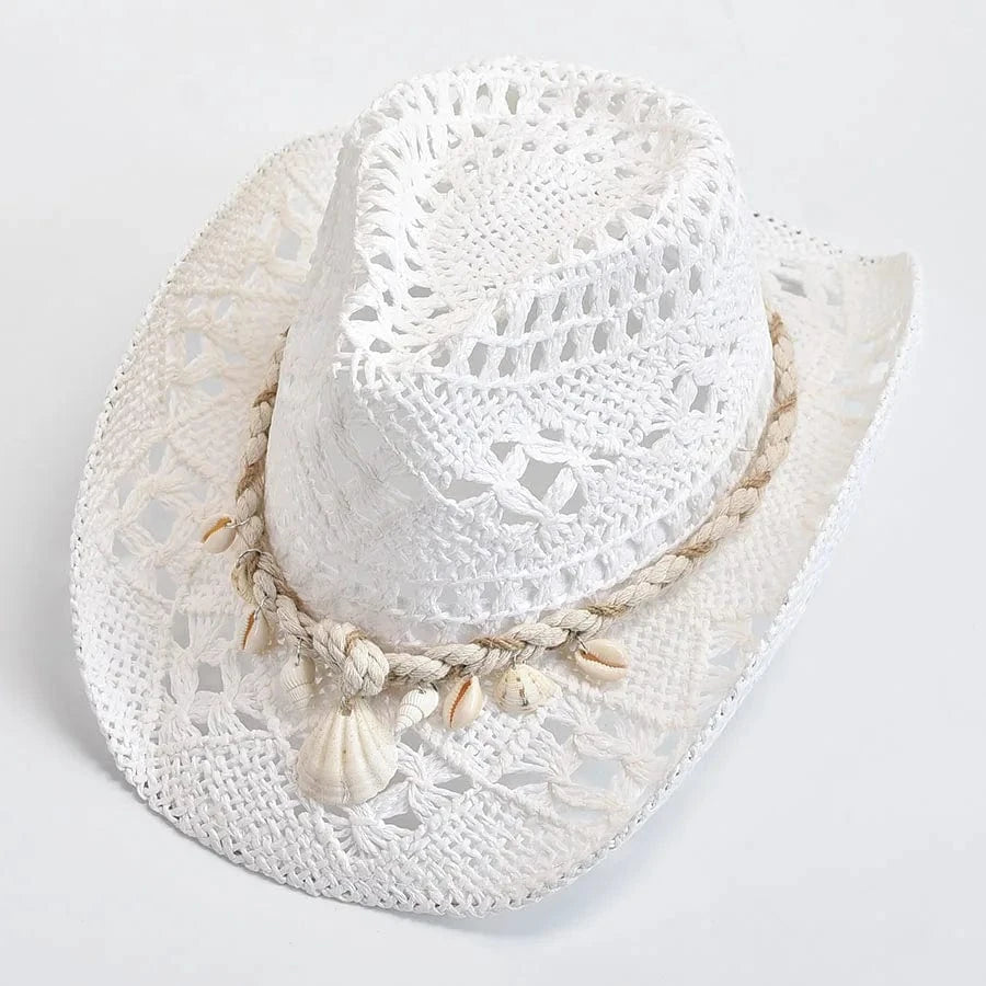 Coastal Seashell Straw Hat