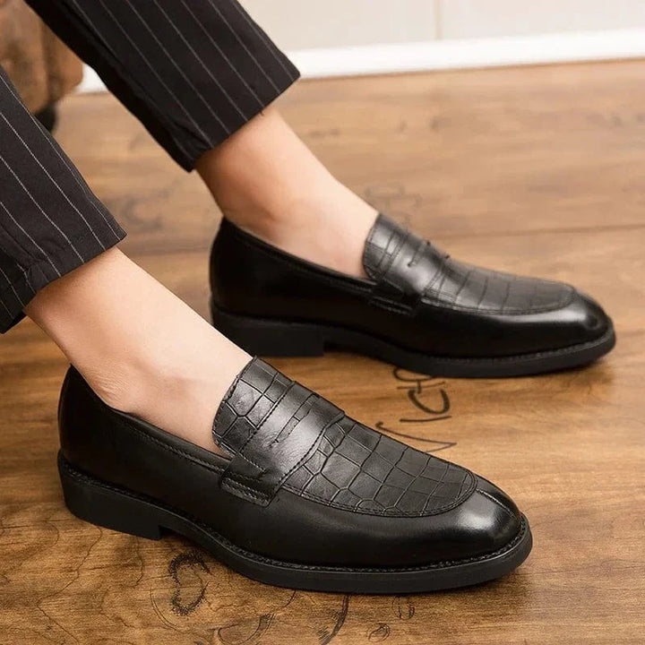 Crownfield Crocodile Loafers