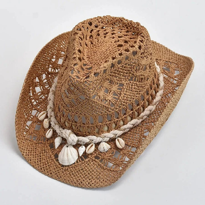 Coastal Seashell Straw Hat