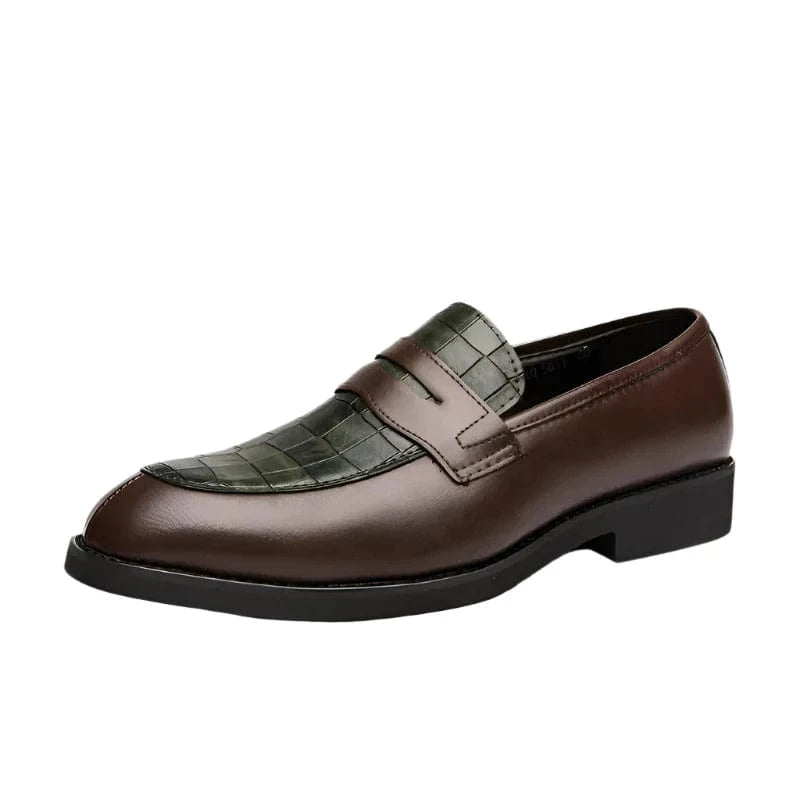 Crownfield Crocodile Loafers