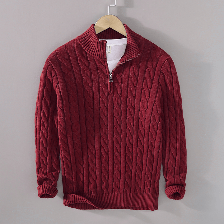 Ashton Quarter-Zip Cashmere Sweater