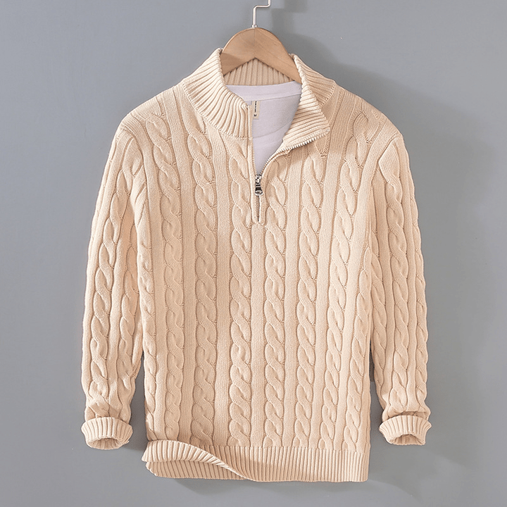 Ashton Quarter-Zip Cashmere Sweater