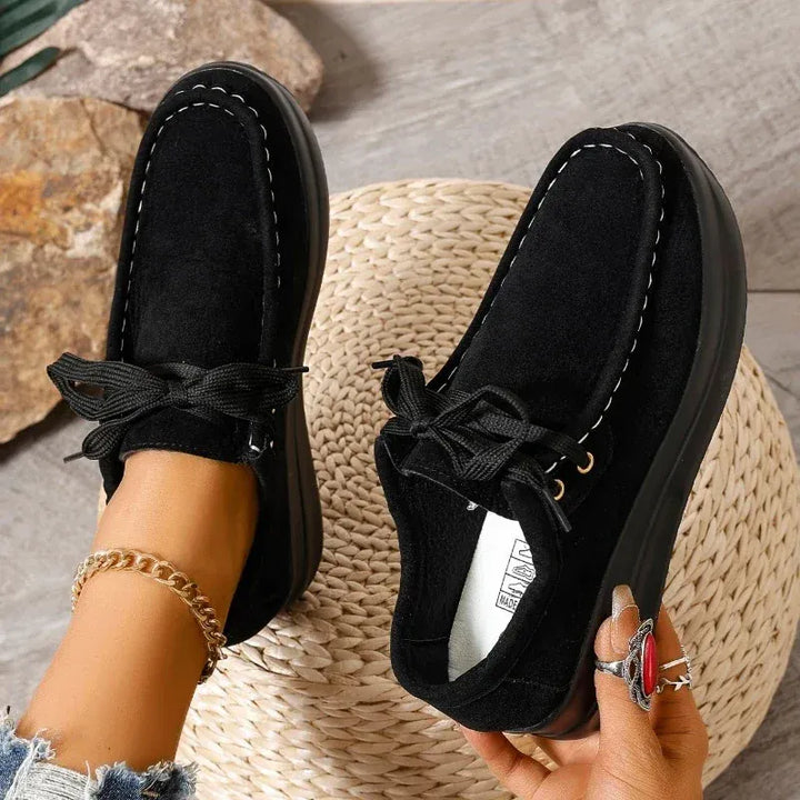Maelle Suede-Look Lace Loafer