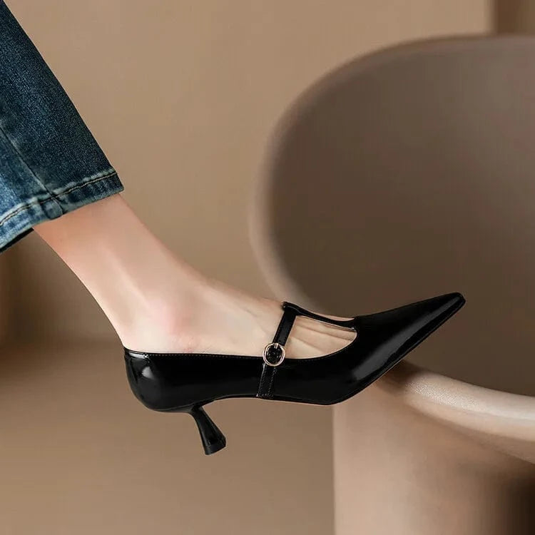 Ileen Genuine Leather Heels