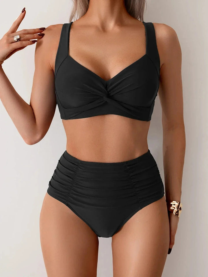 Lova™ | Bandeaubikini med Modern Rynkad Design