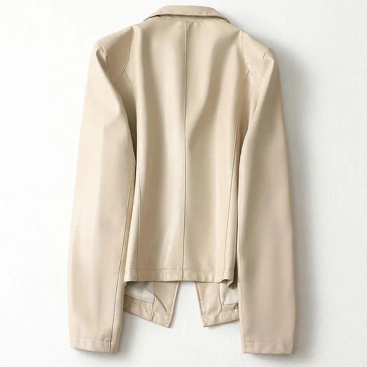 Vera Lambskin Leather Blazer