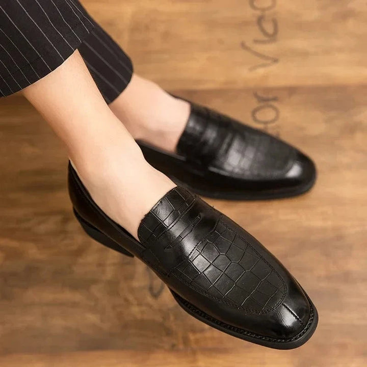 Crownfield Crocodile Loafers