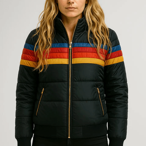 The Retro Rainbow Puffer Jacket