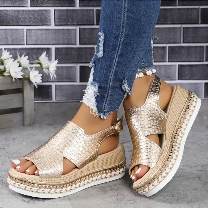 Avery Orthopedic Wedge Sandals