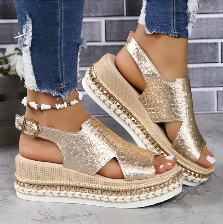 Avery Orthopedic Wedge Sandals