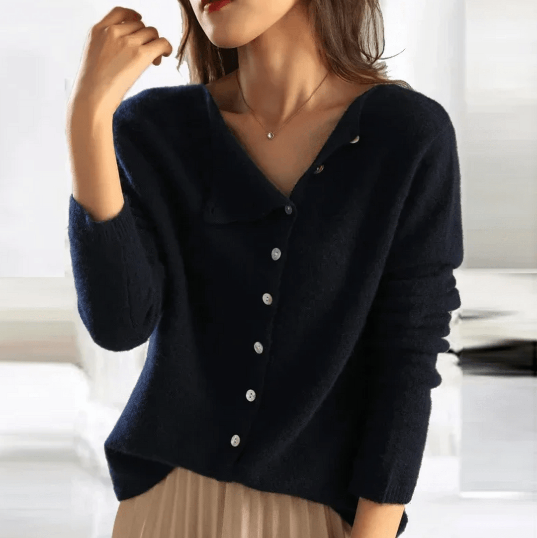 Velice Buttoned Knit Sweater