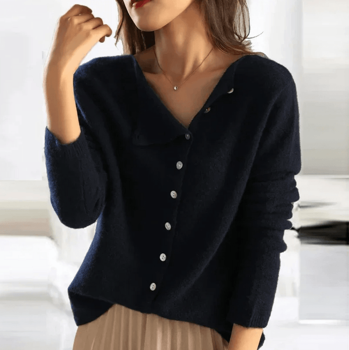 Velice Buttoned Knit Sweater