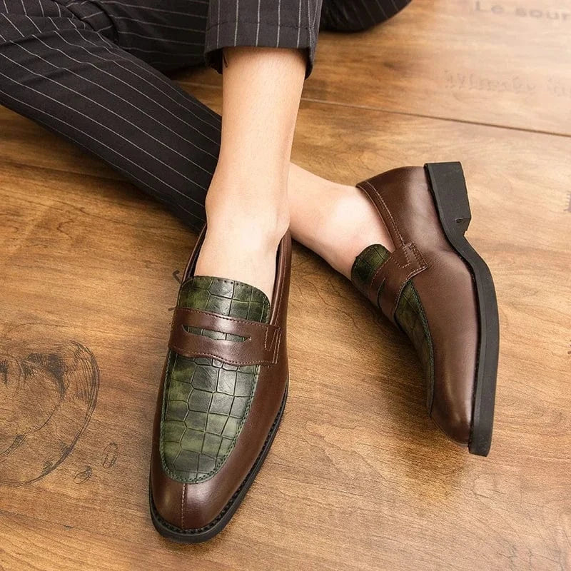 Crownfield Crocodile Loafers