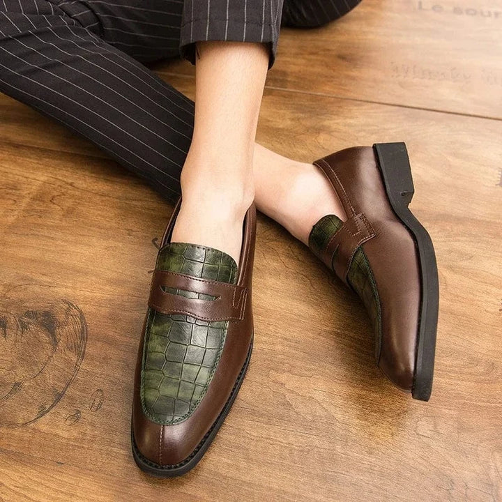 Crownfield Crocodile Loafers