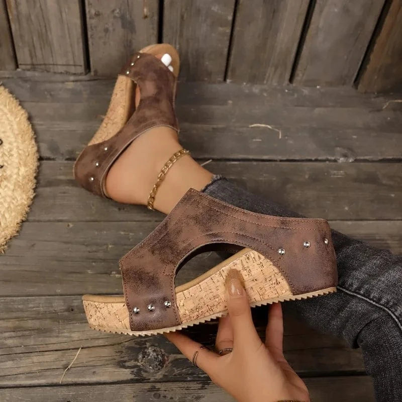 Fiora Cork Wedges