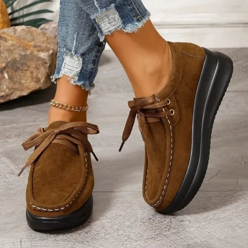 Maelle Suede-Look Lace Loafer