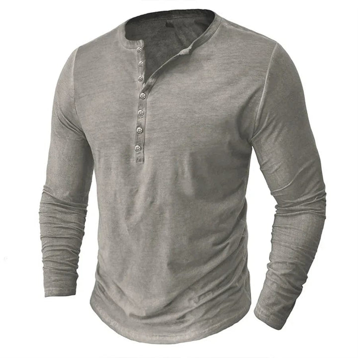 Long Sleeve Henley Shirt